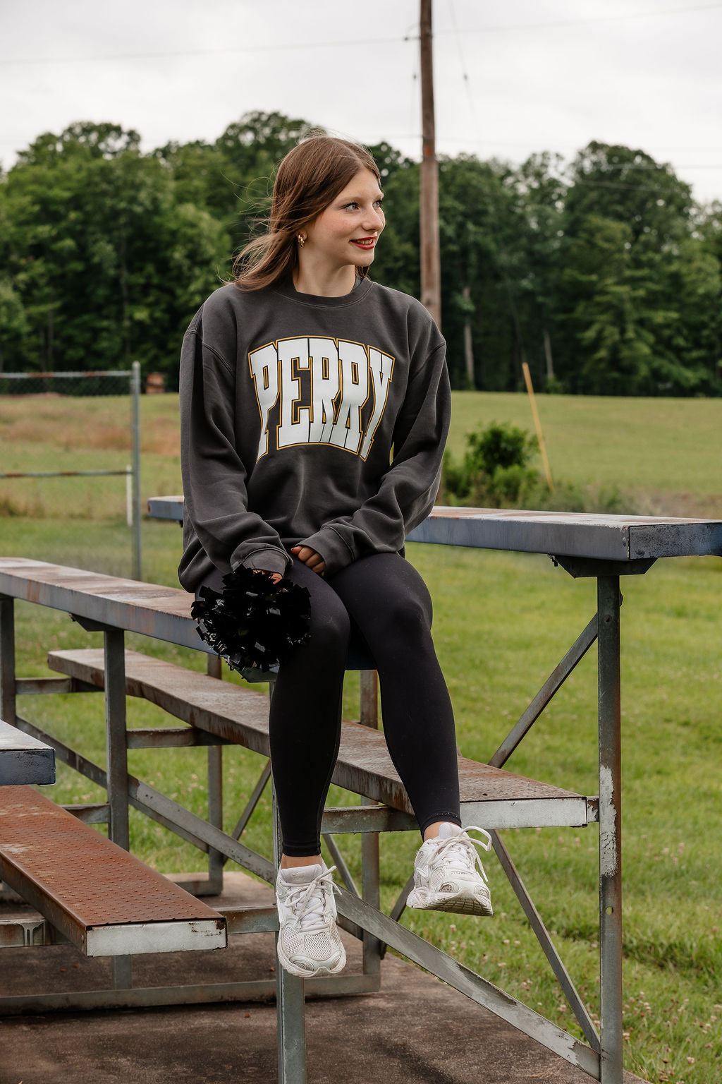 Perry Vintage Sweatshirt Charcoal PREORDER