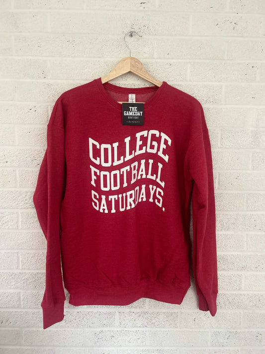 College Football Saturdays Vintage Adult Sweatshirt