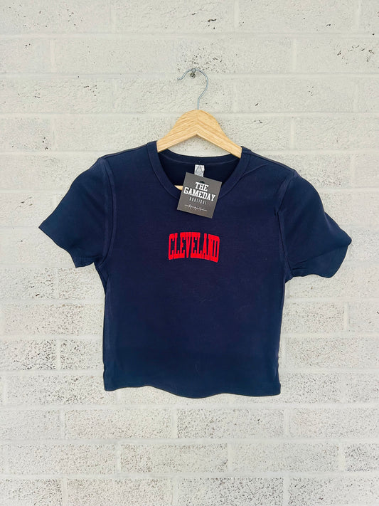 Cleveland Baby Rib Crop T-shirt