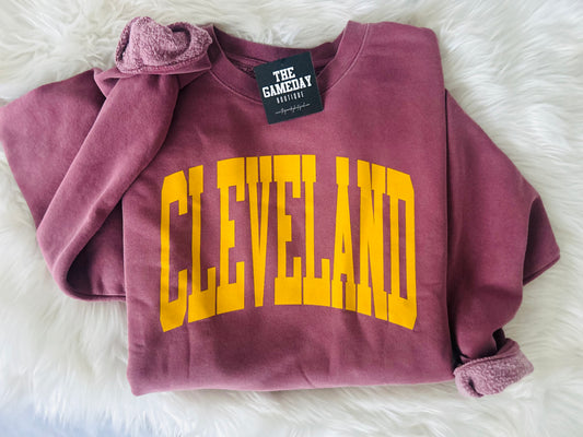 Cleveland Vintage Sweatshirt Cavs Colors PREORDER