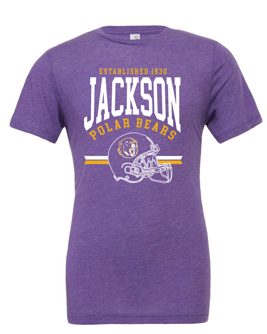 Jackson Polar Bear Football Helmet T-shirt