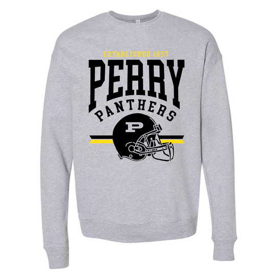 Perry Panther Football Helmet Sweatshirt
