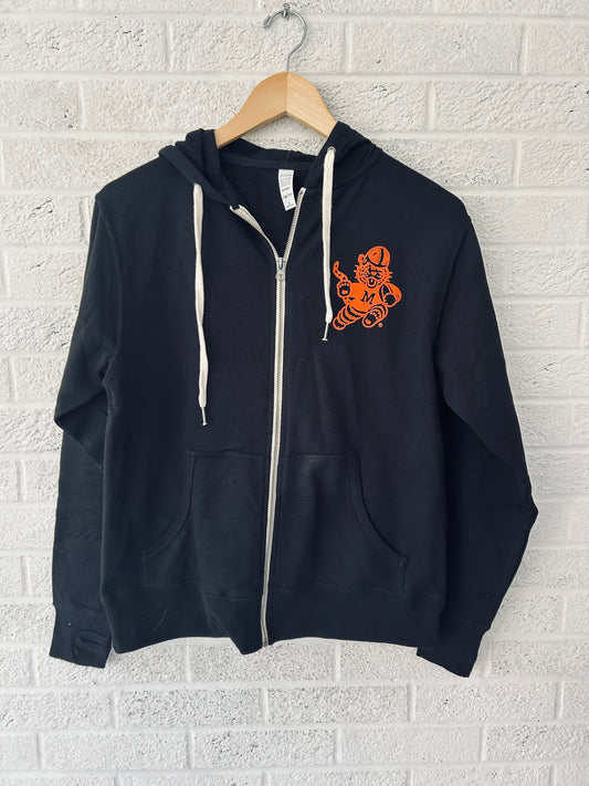 Black Obie Full Zip Sweatshirt