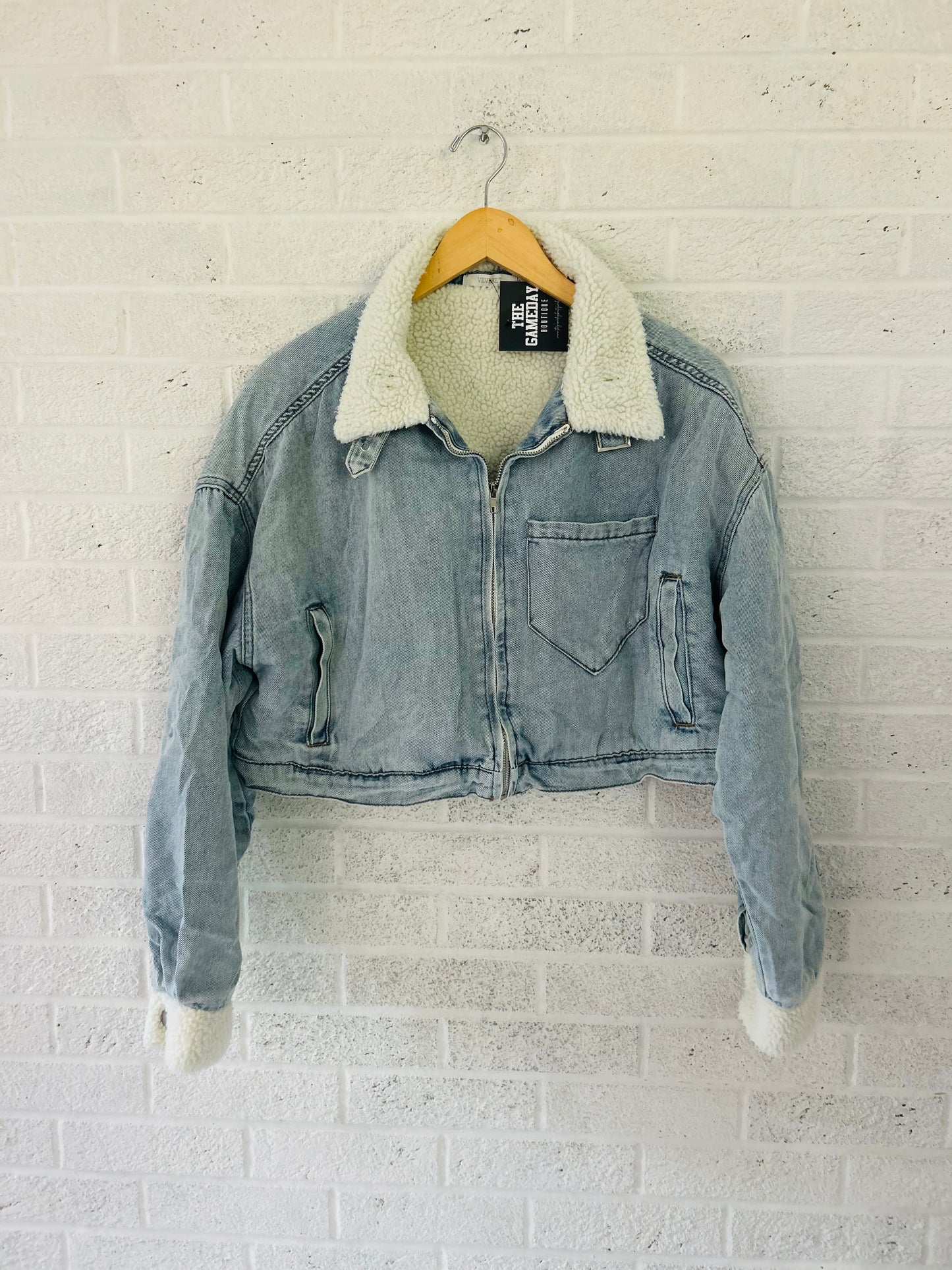 Denim Sherpa Jacket