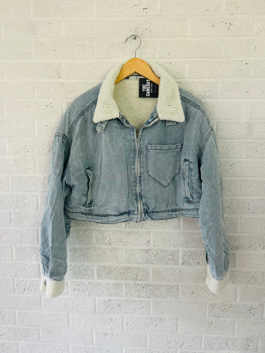 Denim Sherpa Jacket