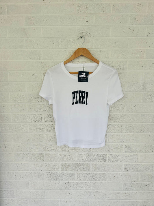 Perry Baby Rib Crop T-shirt