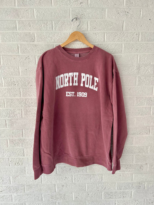North Pole Vintage Adult Sweatshirt
