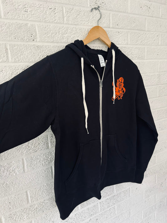 Black Obie Full Zip Sweatshirt