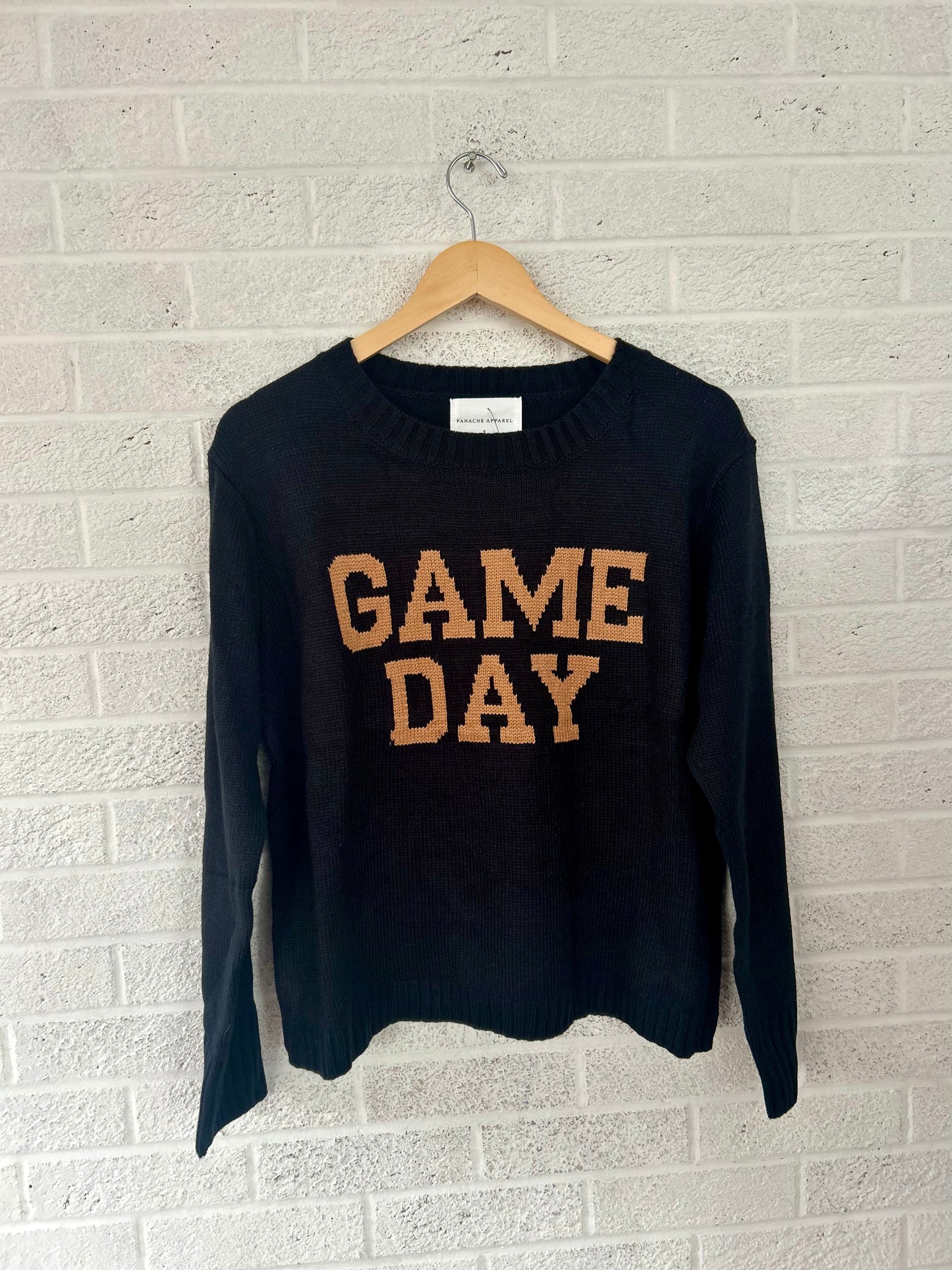 Black and Tan Game Day Sweater