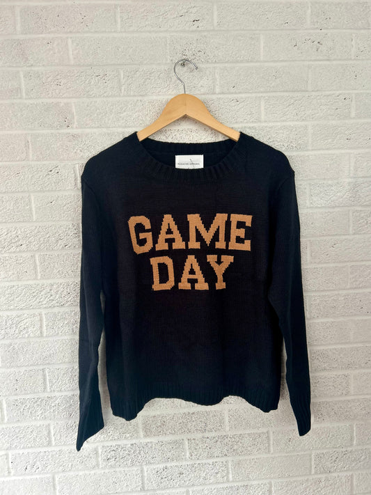 Black and Tan Game Day Sweater