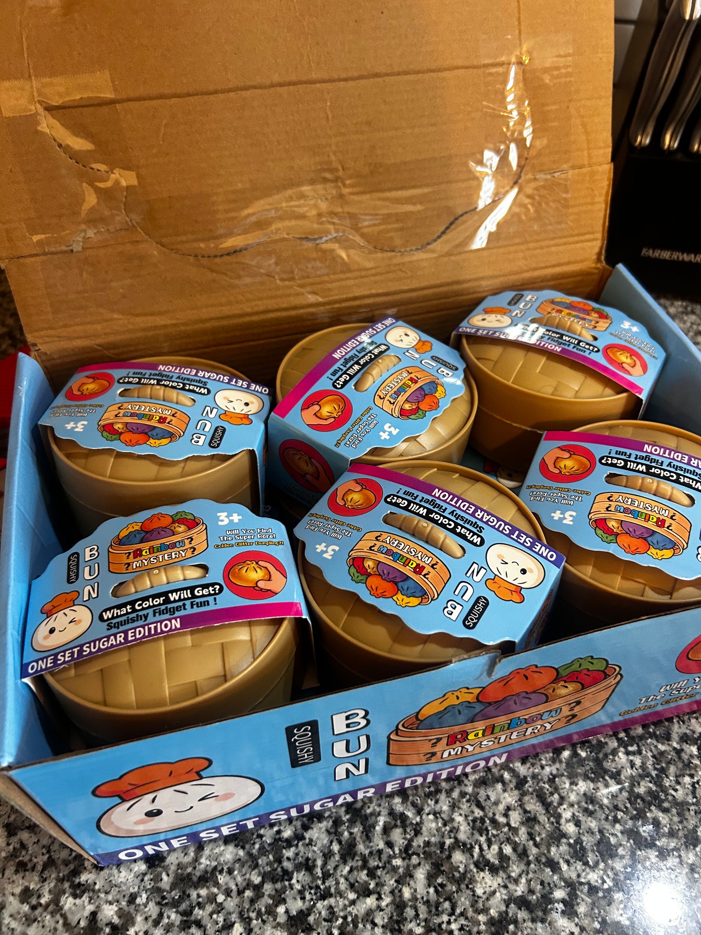 Mystery Glitter Light Up Squishy Buns