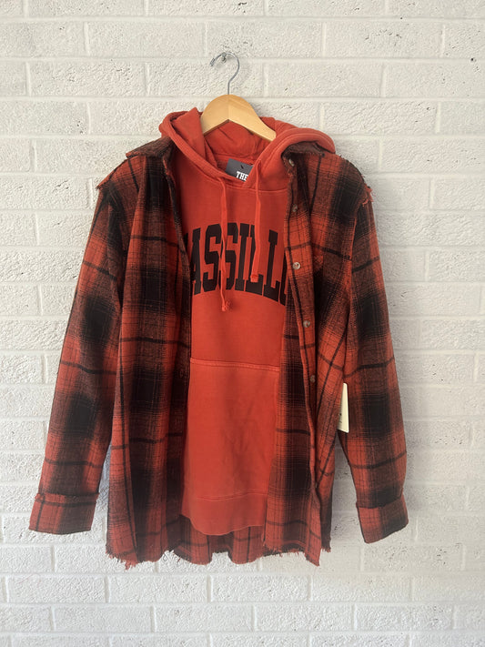 Massillon Arch Vintage Hooded Sweatshirt Burnt Orange