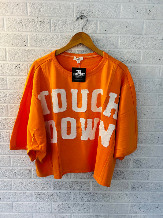 Touch Down Stitched T-shirt Orange