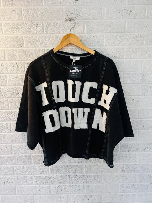 Touch Down Stitched T-shirt Black
