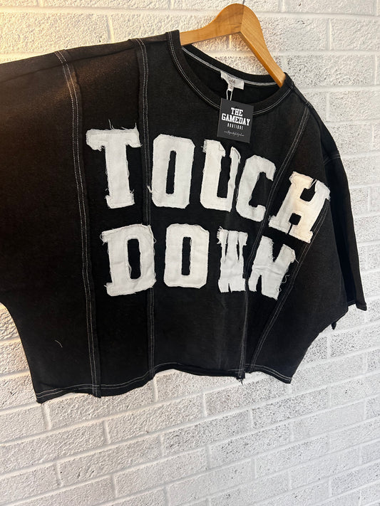 Touch Down Stitched T-shirt Black