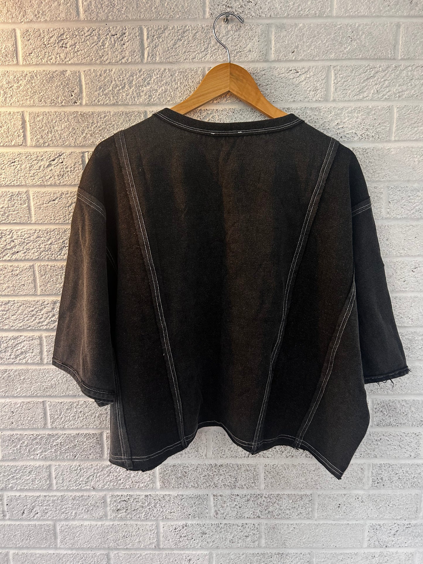Touch Down Stitched T-shirt Black