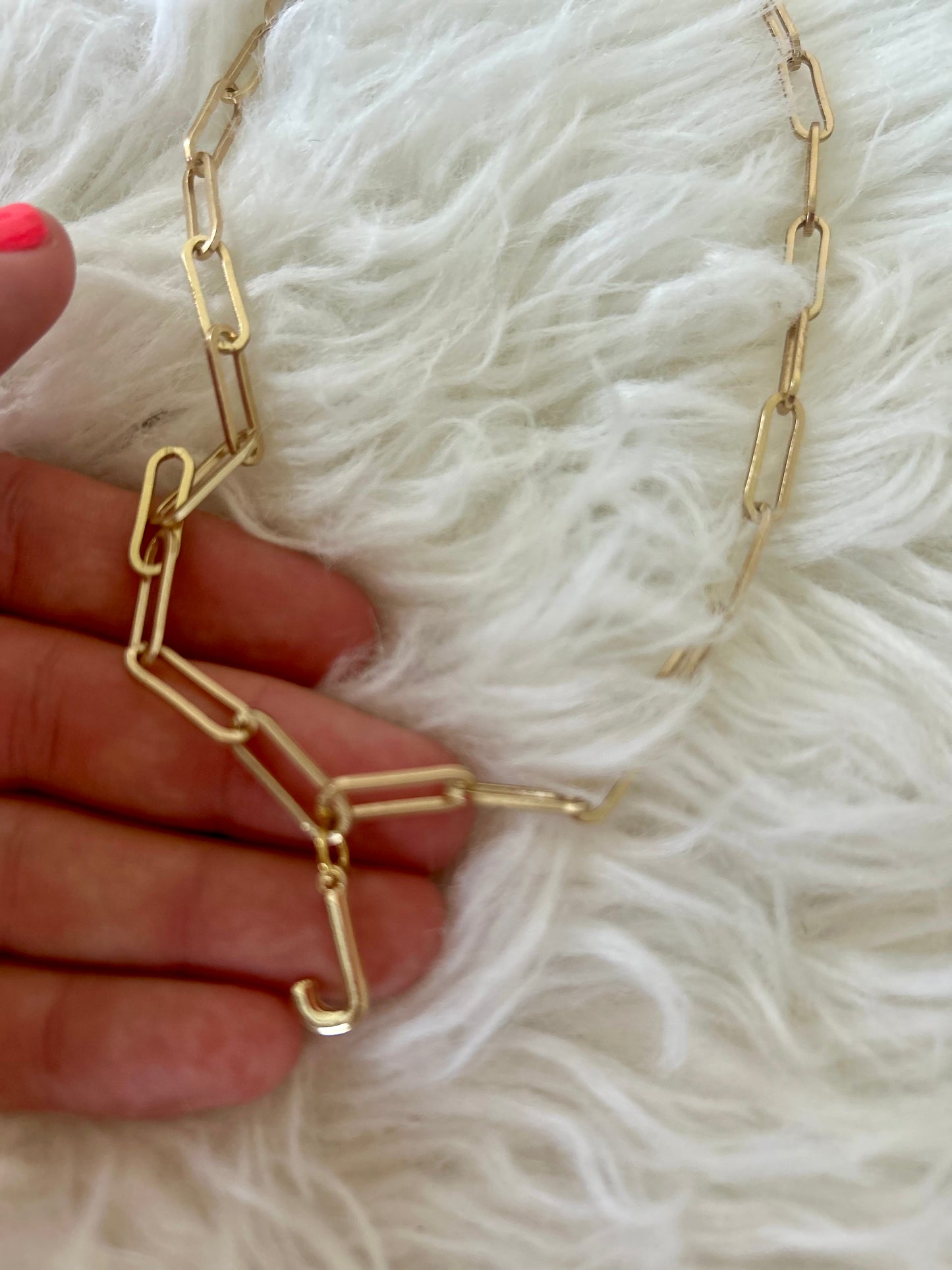 J Paperclip Necklace