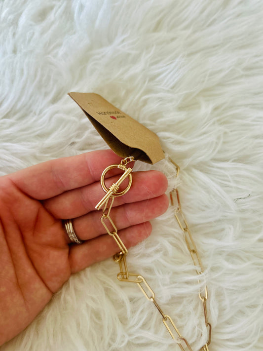 P Paperclip Necklace