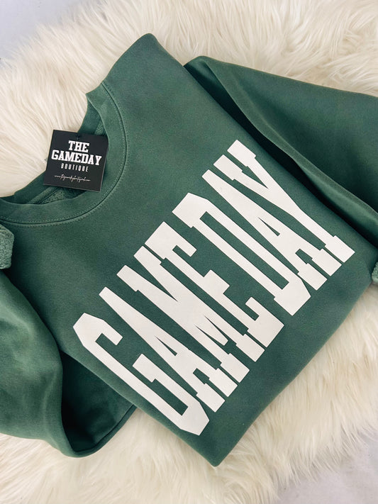 Game Day Vintage Sweatshirt in Green
