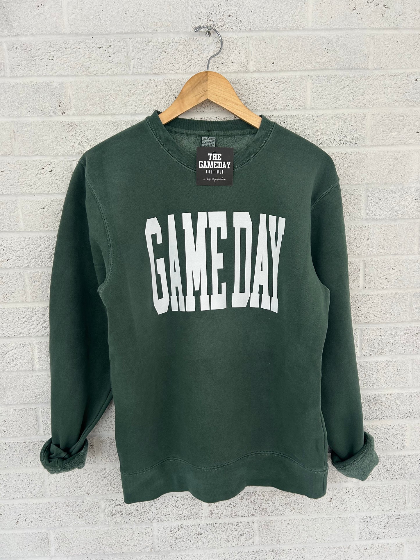 Game Day Vintage Sweatshirt in Green