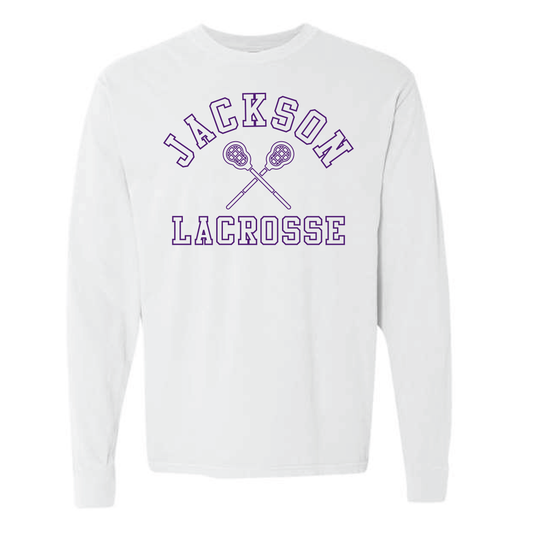 Jackson Lacrosse Vintage White Long-sleeve T-shirt PREORDER