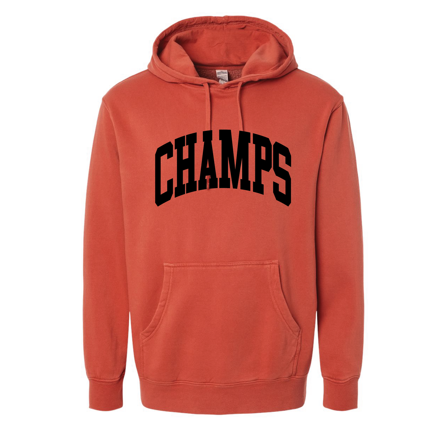 CHAMPS Vintage Hooded Sweatshirt Burnt Orange
