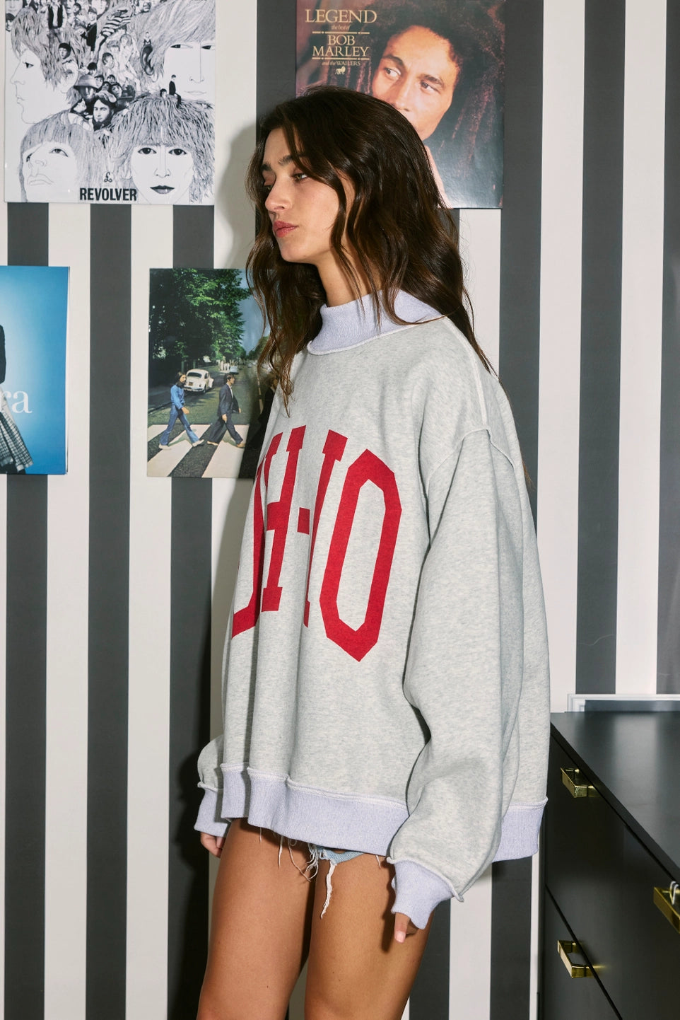 OH-IO Reversible Mockneck Sweatshirt