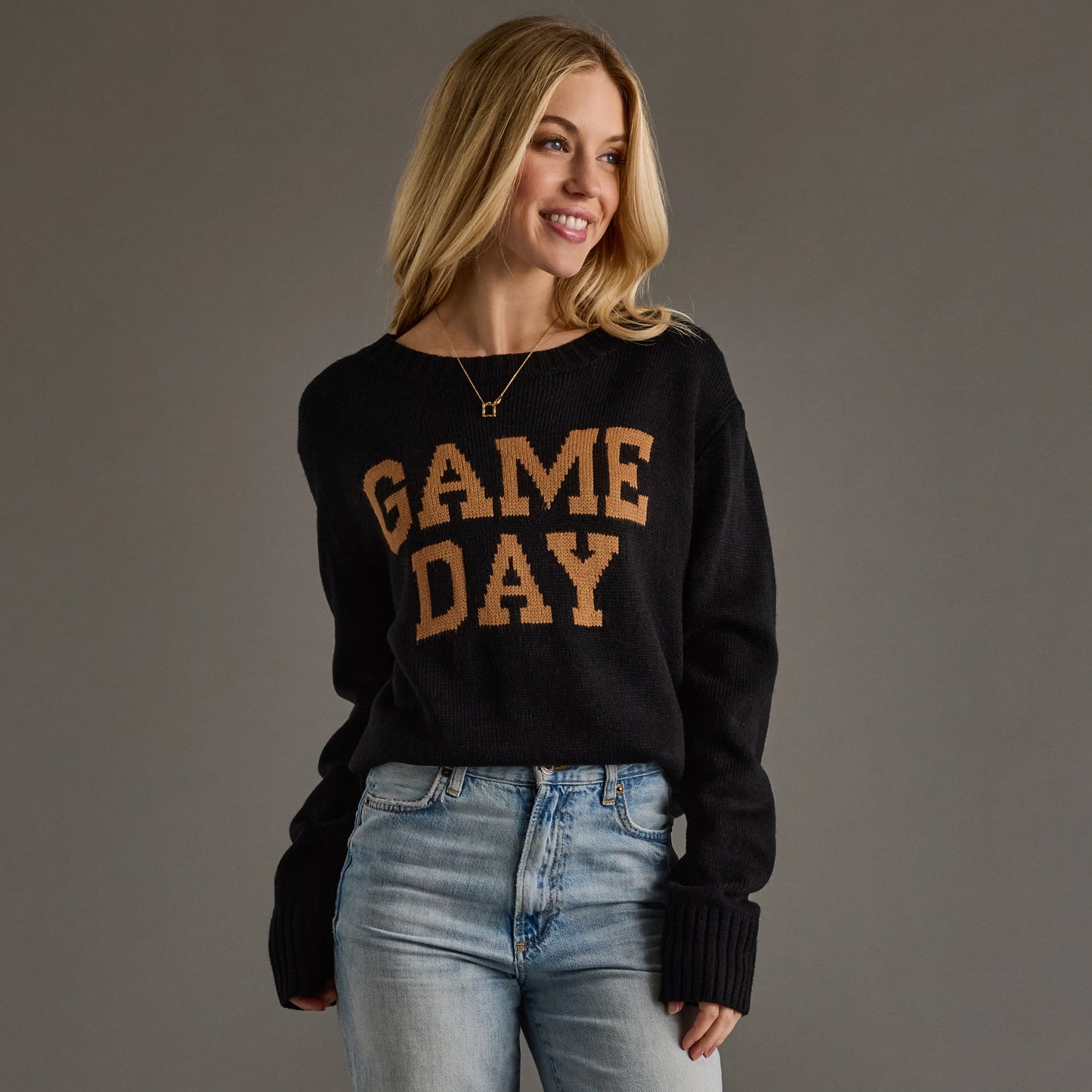 Black and Tan Game Day Sweater