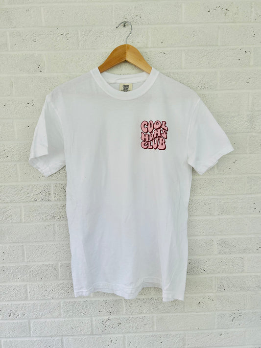 Cool Moms Club White Vintage T-shirt