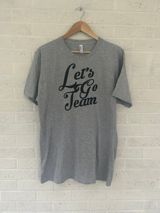 Let's Go Team Grey T-shirt (L)