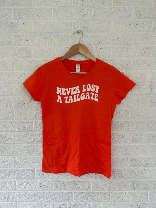 Never Lost a Tailgate Orange T-shirt (S)