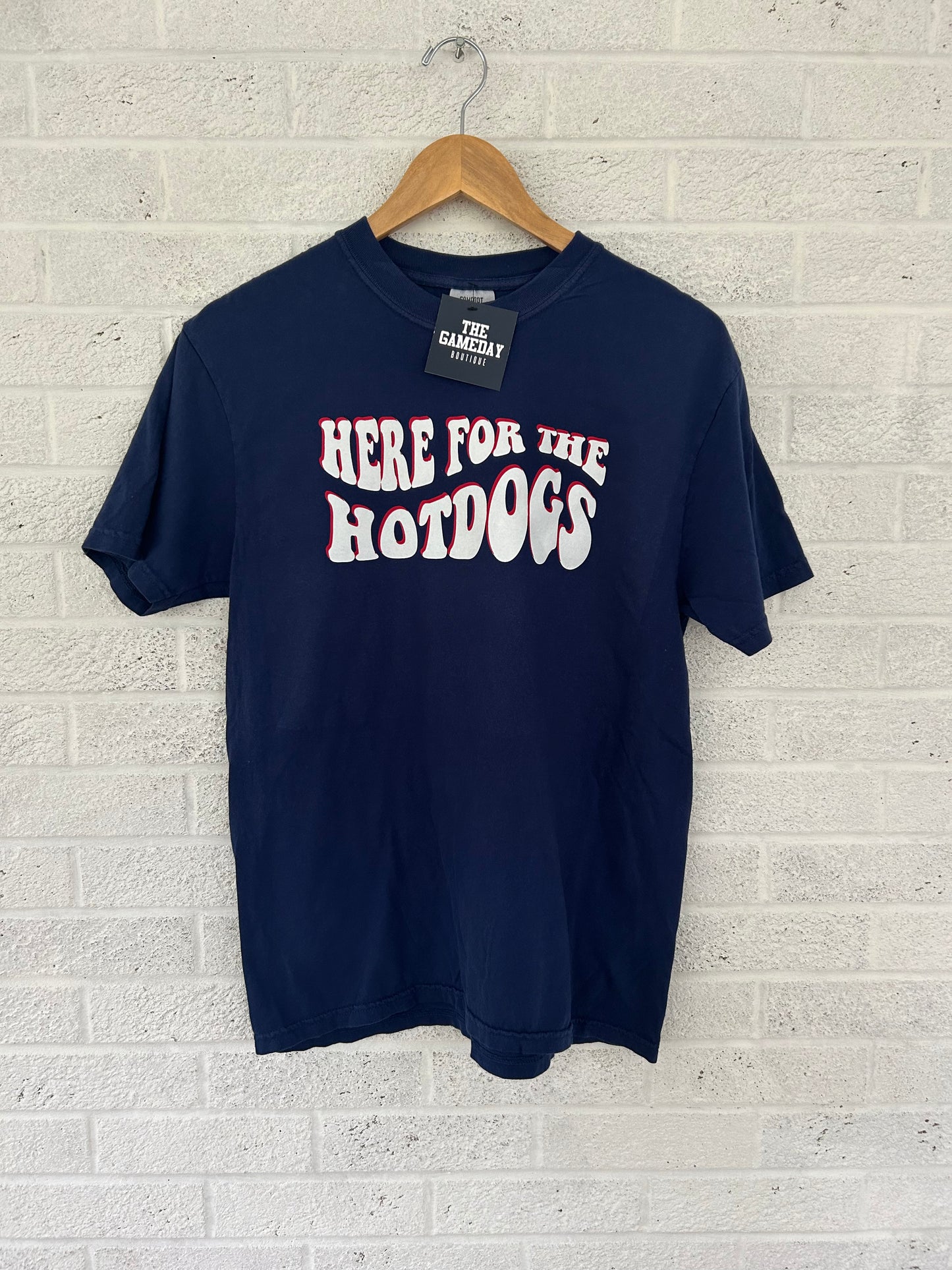 Here for the Hotdogs Short-Sleeve T-shirt