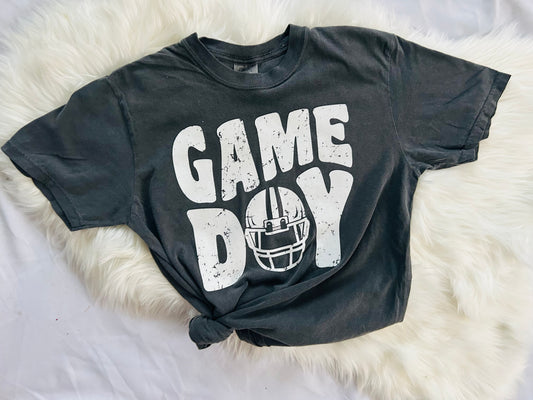 Game Day Football Helmet Vintage T-shirt