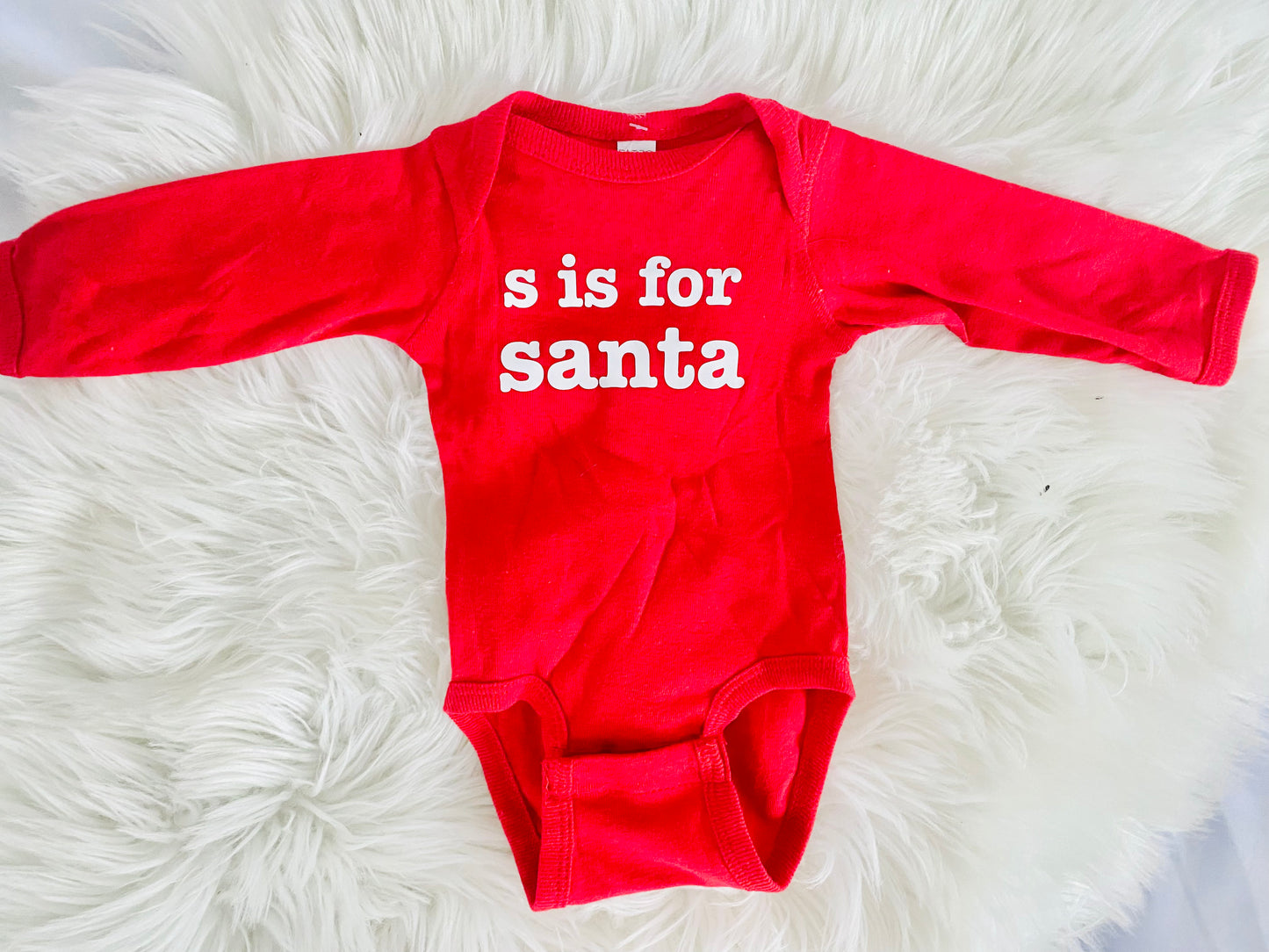 S is for Santa Baby Bodysuit