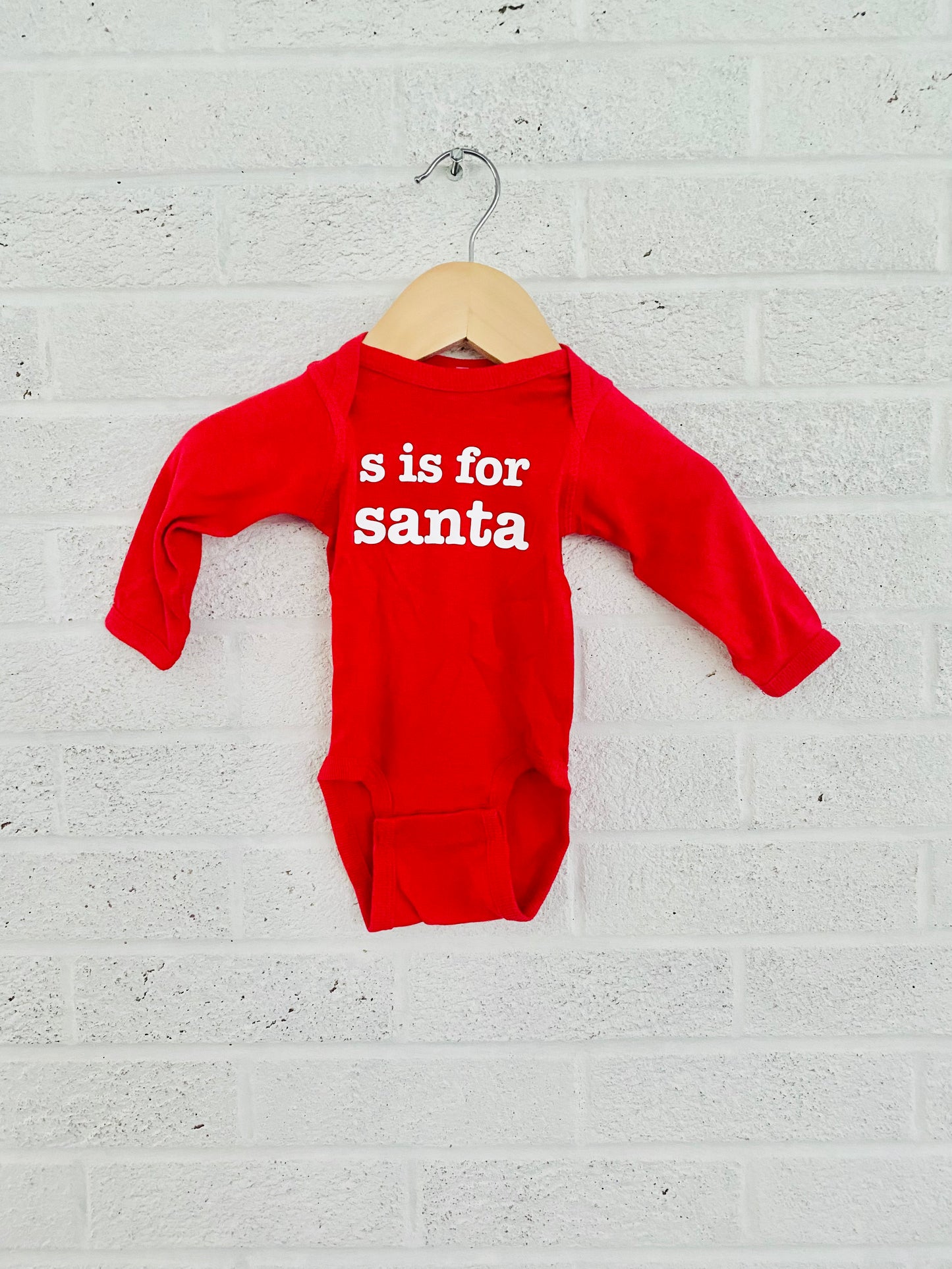 S is for Santa Baby Bodysuit