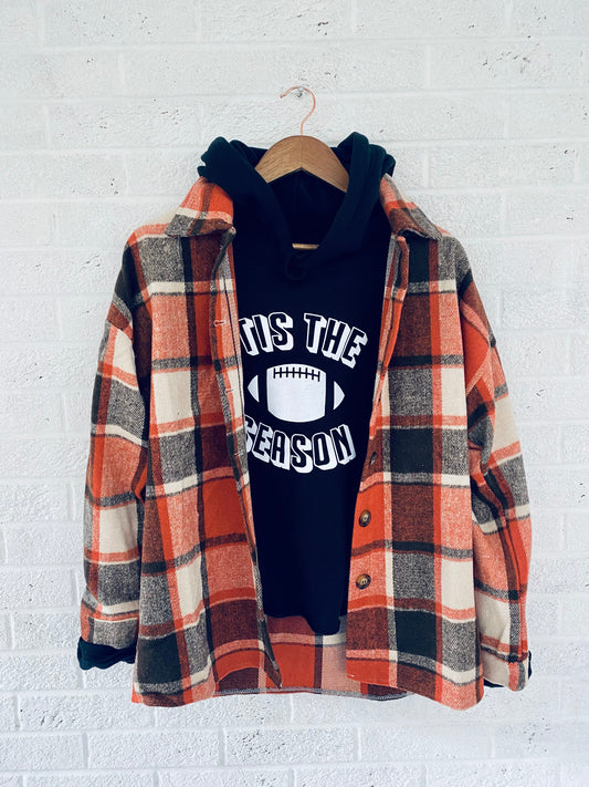 Orange Flannel Shacket