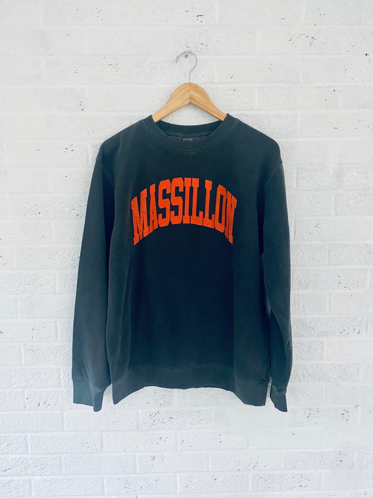 Massillon Arch Vintage Adult Sweatshirt Charcoal Grey